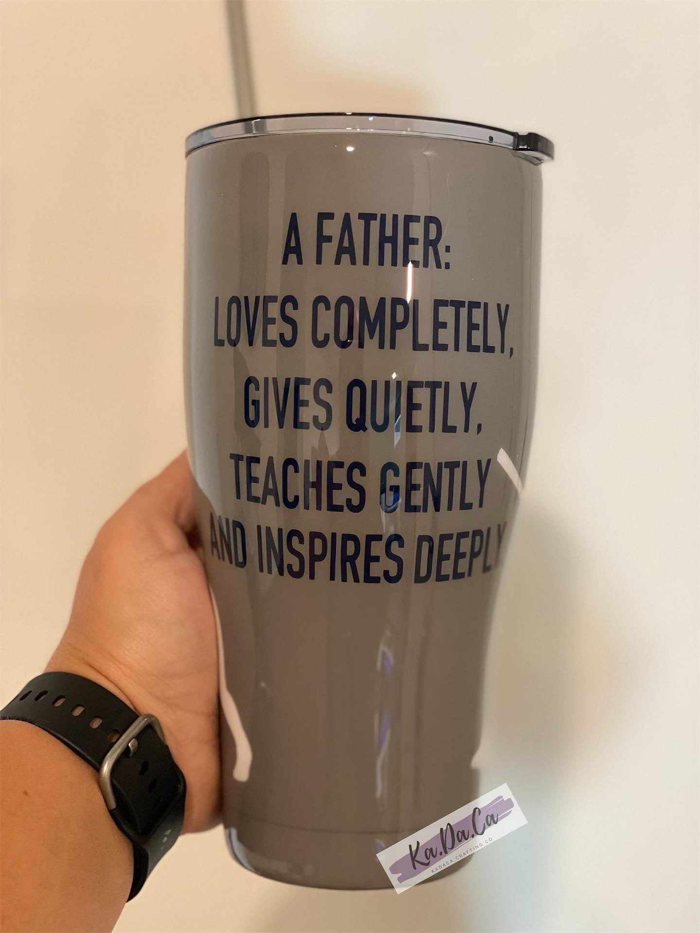 Custom 30 ounce tumbler for Dad