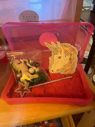 Unicorn Sand Bin SImple Steps Learning