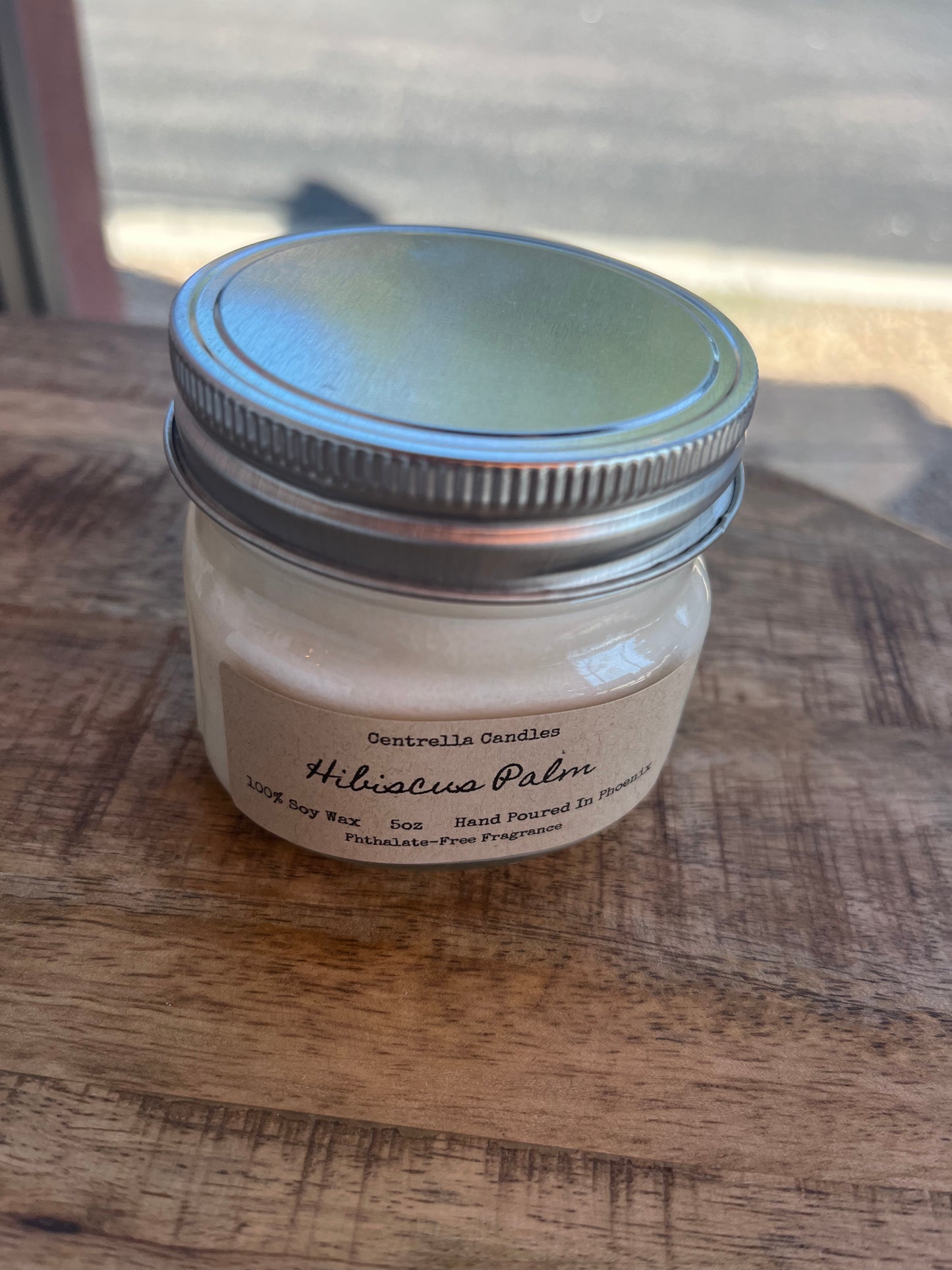 Hibiscus Palm Candle