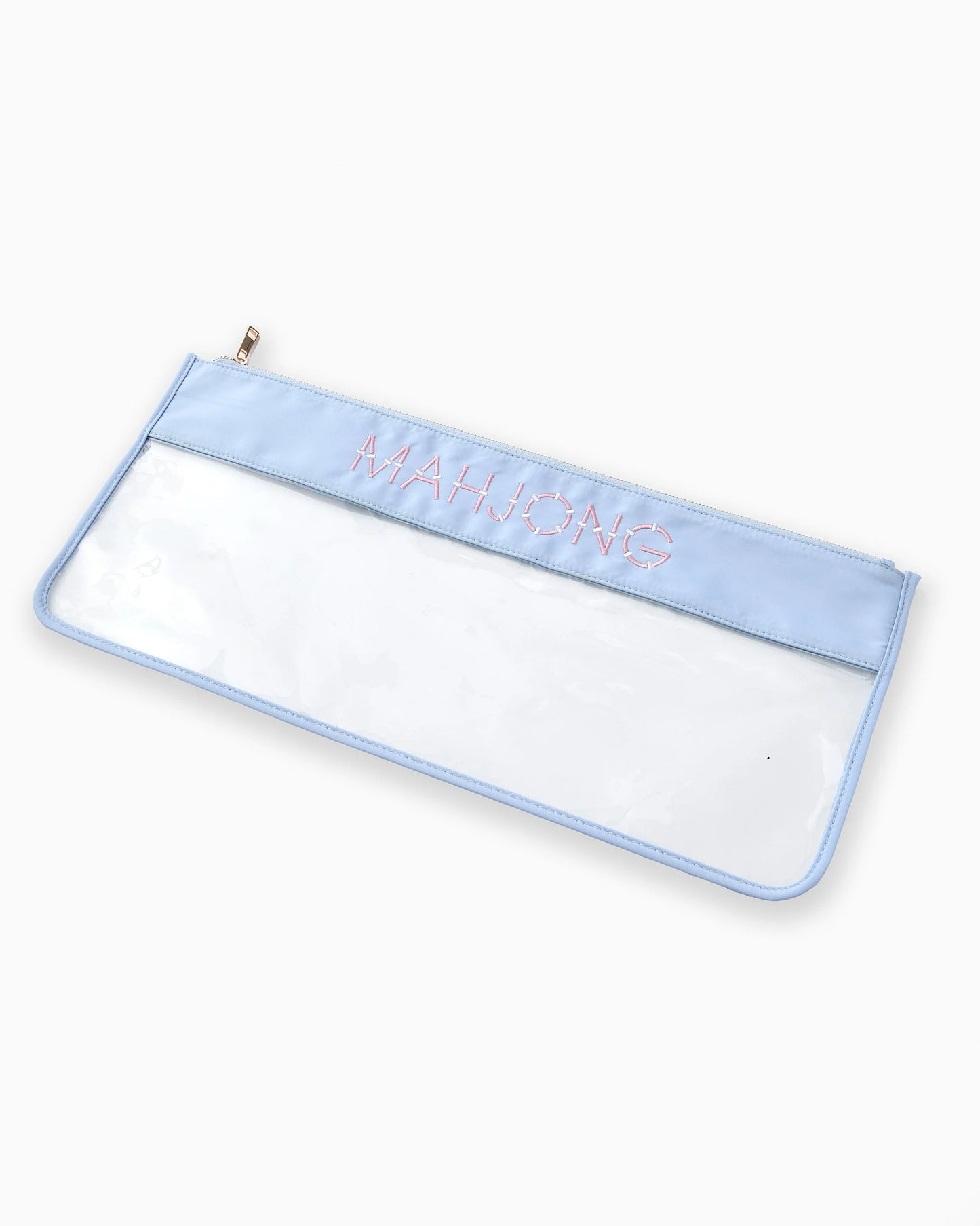 Light Blue Bamboo Mahjong Bag