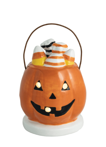 Light up Pumpkin Basket Sitter