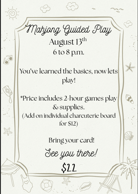 8/13 Mahjong Guided Play