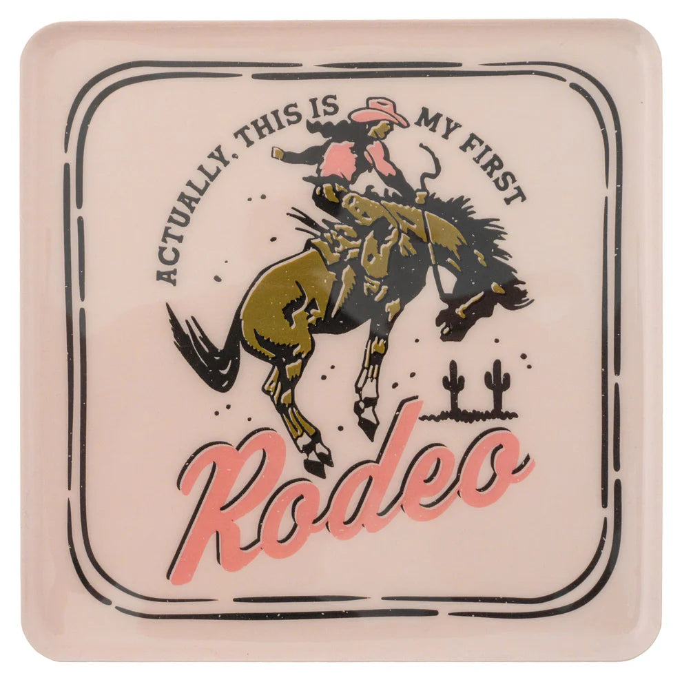 my first rodeo enamel plate 