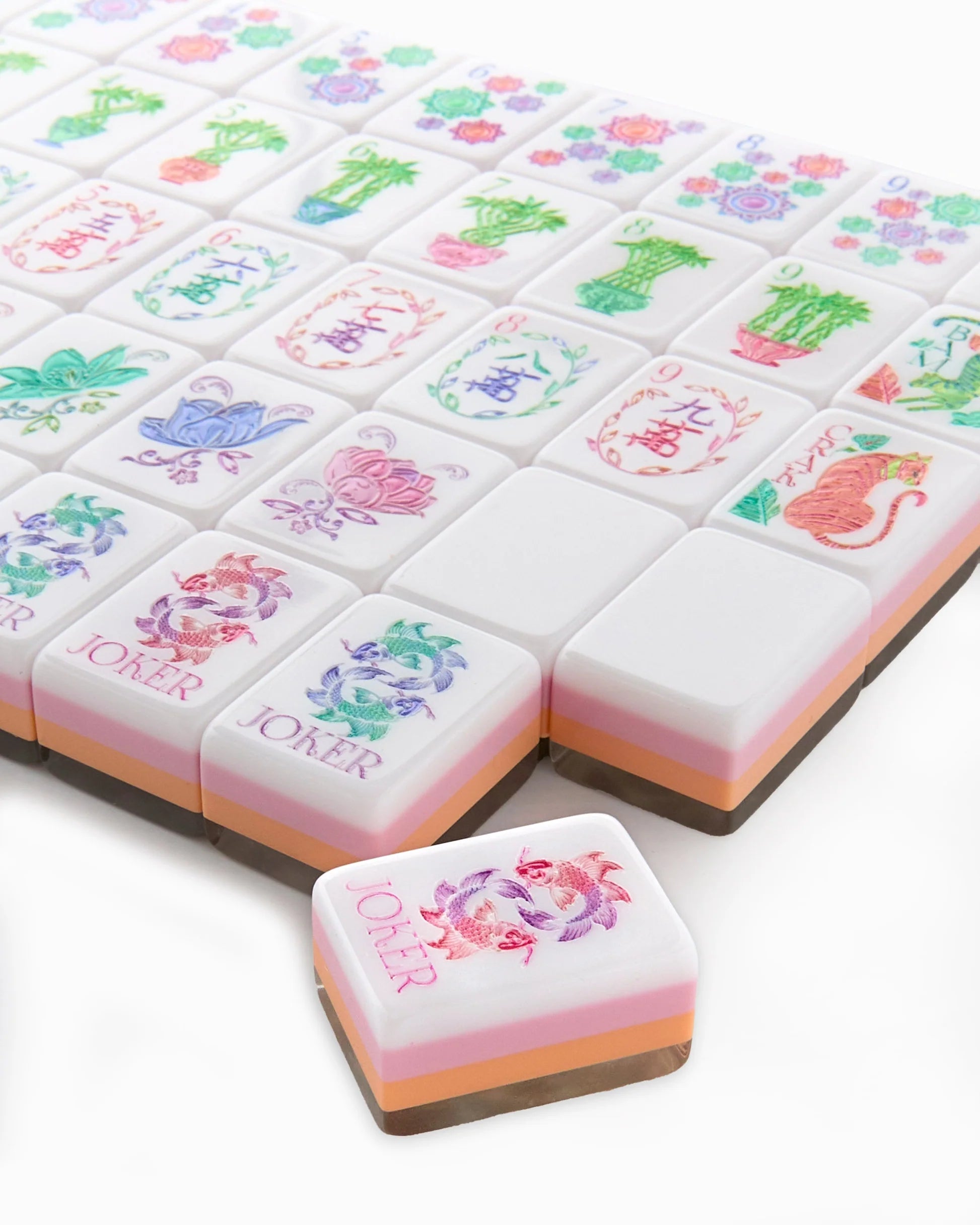 Pearlescent Mahjong Tile Set