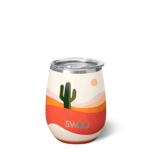boho desert stemless wine cup 14oz