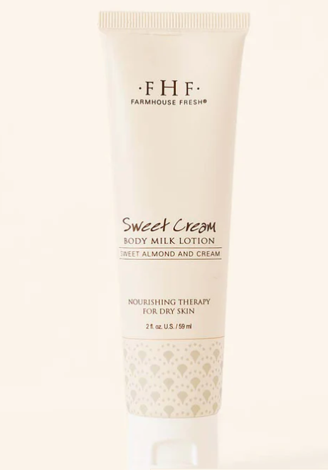 sweet cream body milk travel lotion 2oz